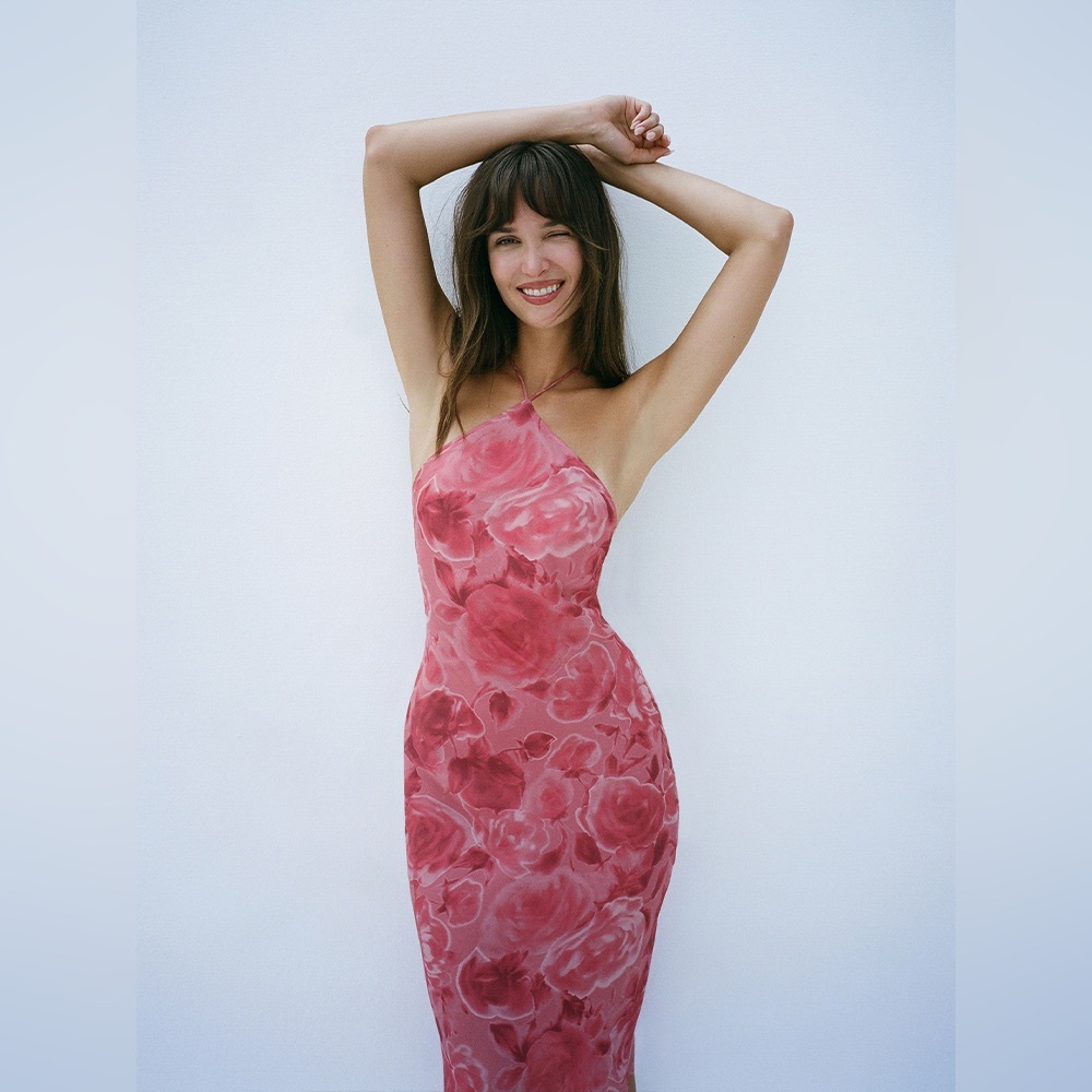 Realisation Par the Electra dress in crush Halter Slip Dress - Picture 4 of 15